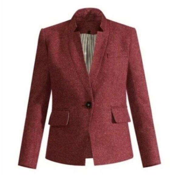 Veronica Beard Women Blazer Farley Wool Blend Berry Dickey Jacket - Picture 3 of 11